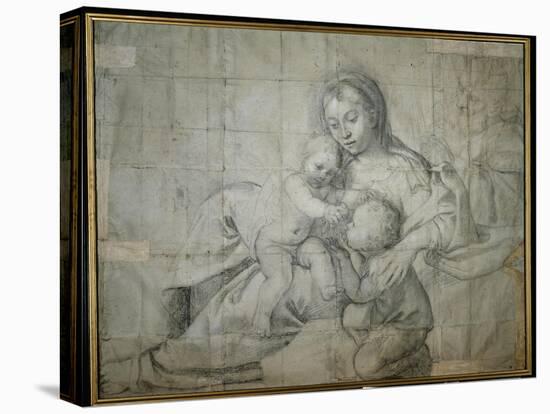 Holy Family at Rest with the Infant St. John the Baptist-Domenichino-Premier Image Canvas