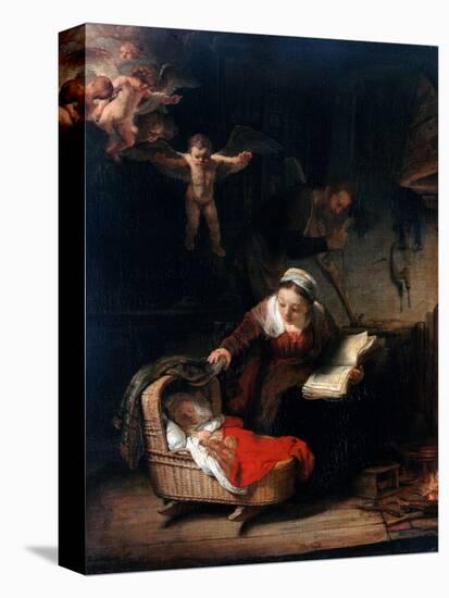 Holy Family by Rembrandt van Rijn-null-Premier Image Canvas