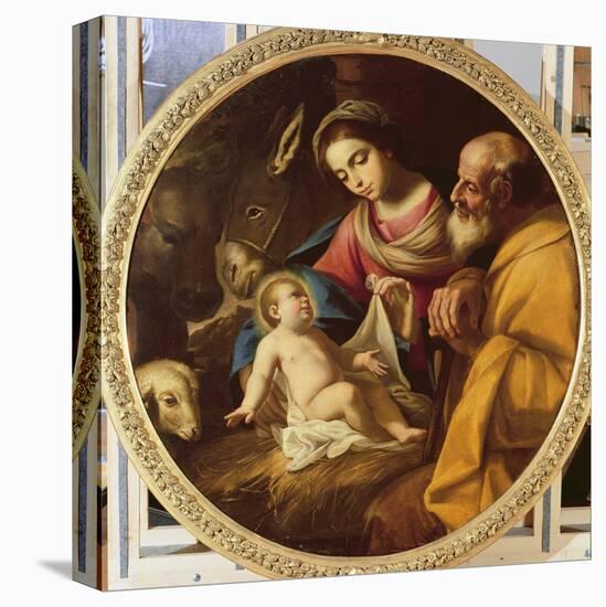 Holy Family (Tondo)-Andrea Vaccaro-Premier Image Canvas