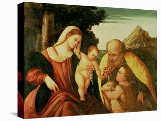 Holy Family with St. John-Paolo Veronese-Premier Image Canvas