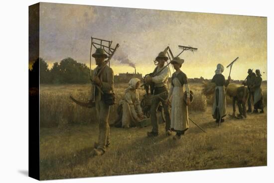 Home-Coming of the Harvesters, 1885-Niels Fr Schiottz-Jensen-Premier Image Canvas