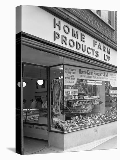 Home Farm Products Ltd Butchers Shop Front, Sheffield, South Yorkshire, 1966-Michael Walters-Premier Image Canvas