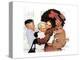 Home for Christmas-Norman Rockwell-Premier Image Canvas