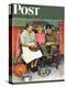 "Home for Thanksgiving" Saturday Evening Post Cover, November 24,1945-Norman Rockwell-Premier Image Canvas