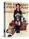 "Home from Camp" Saturday Evening Post Cover, August 24,1940-Norman Rockwell-Premier Image Canvas