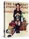 "Home from Camp" Saturday Evening Post Cover, August 24,1940-Norman Rockwell-Premier Image Canvas