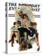 "Home from Vacation" Saturday Evening Post Cover, September 13,1930-Norman Rockwell-Premier Image Canvas