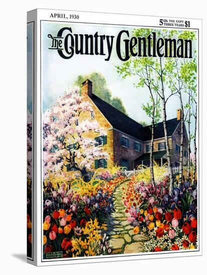 "Home in Springtime," Country Gentleman Cover, April 1, 1930-Nelson Grofe-Premier Image Canvas