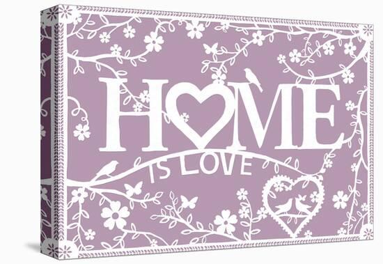 Home...is Love-Clara Wells-Stretched Canvas