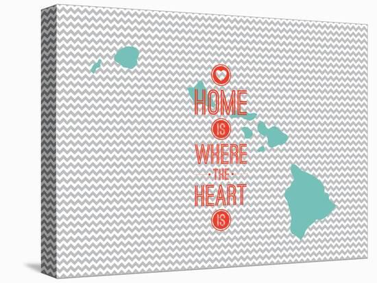 Home Is Where The Heart Is - Hawaii-null-Stretched Canvas