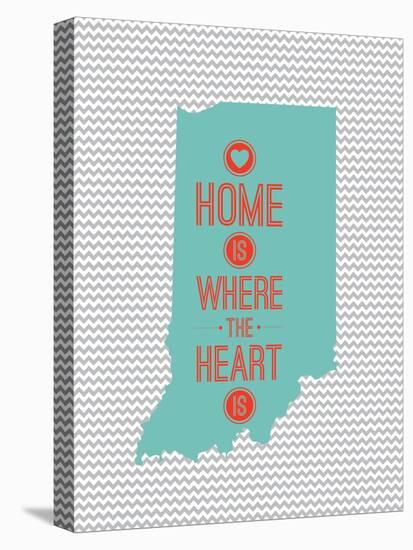 Home Is Where The Heart Is - Indiana-null-Stretched Canvas
