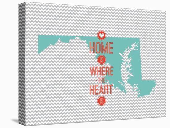 Home Is Where The Heart Is - Maryland-null-Stretched Canvas