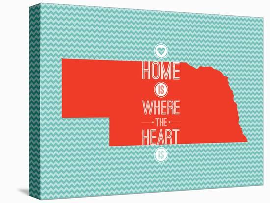 Home Is Where The Heart Is - Nebraska-null-Stretched Canvas