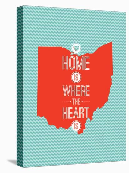 Home Is Where The Heart Is - Ohio-null-Stretched Canvas