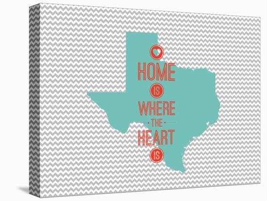 Home Is Where The Heart Is - Texas-null-Stretched Canvas