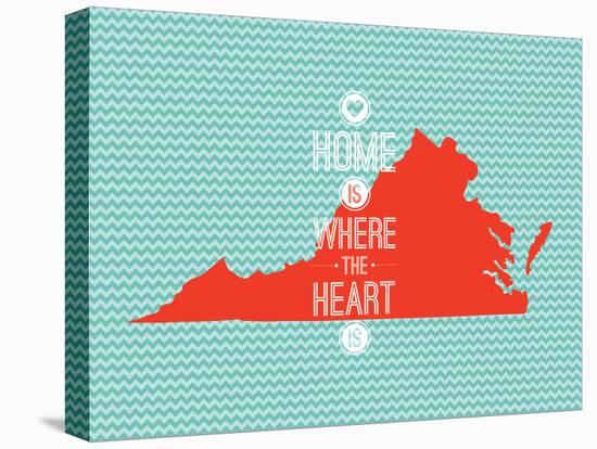Home Is Where The Heart Is - Virginia-null-Stretched Canvas