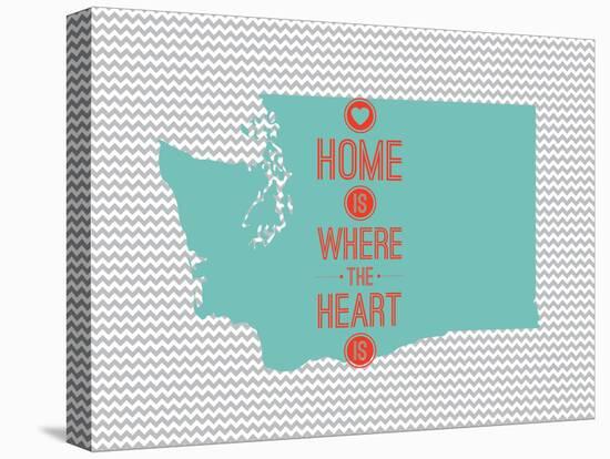 Home Is Where The Heart Is - Washington-null-Stretched Canvas