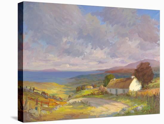 Home on the Hill-Hugh O'neill-Stretched Canvas