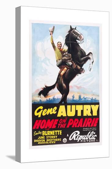 HOME ON THE PRAIRIE, Gene Autry, 1939.-null-Stretched Canvas