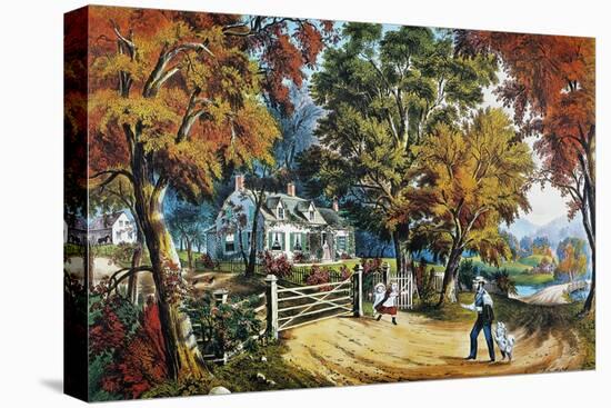 Home Sweet Home, 1869-Currier & Ives-Premier Image Canvas