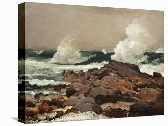 Homer's Crashing Waves I-Winslow Homer-Stretched Canvas