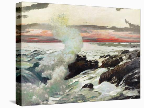 Homer's Crashing Waves II-Winslow Homer-Stretched Canvas