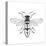Honey Bee-Clara Wells-Stretched Canvas
