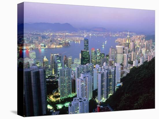 Hong Kong At Dawn-Damien Lovegrove-Premier Image Canvas