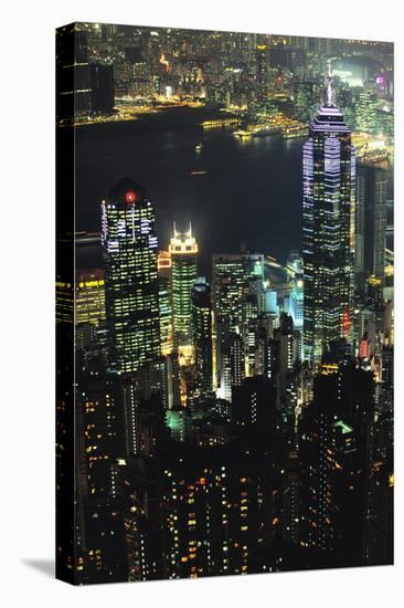 Hong Kong at Night-Jon Hicks-Premier Image Canvas