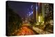 Hong Kong, China. Downtown Traffic , Road with Skyscrapers-Bill Bachmann-Premier Image Canvas