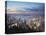 Hong Kong Island and Kowloon Skylines at Sunset, Hong Kong, China-Ian Trower-Premier Image Canvas