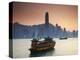 Hong Kong Island Skyline and Tourist Boat Victoria Harbour, Hong Kong, China-Ian Trower-Premier Image Canvas