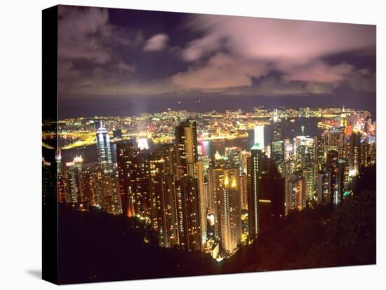 Hong Kong Skyline from Victoria Mountain, China-Bill Bachmann-Premier Image Canvas