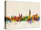 Hong Kong Skyline-Michael Tompsett-Stretched Canvas