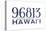 Honolulu, Hawaii - 96813 Zip Code (Blue)-Lantern Press-Stretched Canvas