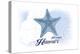 Honolulu, Hawaii - Starfish - Blue - Coastal Icon-Lantern Press-Stretched Canvas