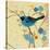 Hooded Oriole Blue-null-Stretched Canvas