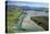 Hoopers Inlet and farmland, Otago Peninsula, Dunedin, South Island, New Zealand-David Wall-Premier Image Canvas