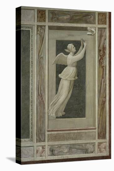 Hope, Winged Female Figure Flying Toward an Angel Who Will Guide Her to Heaven-Giotto di Bondone-Premier Image Canvas