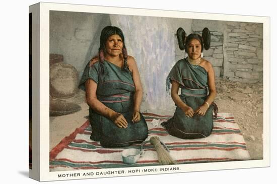 Hopi Mother and Daughter-null-Stretched Canvas