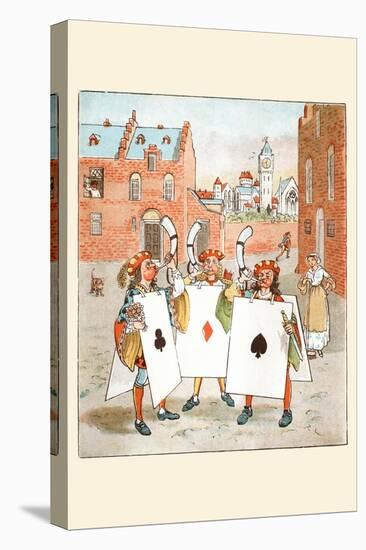 Horn Call and Hue and Cry Was Issued by the Cards of Court-Randolph Caldecott-Stretched Canvas