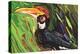 Hornbill-Rabi Khan-Stretched Canvas