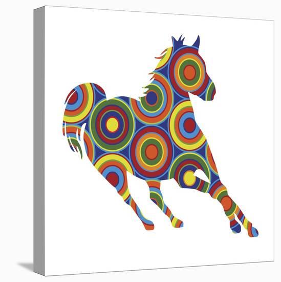 Horse Abstract Circles-Ron Magnes-Premier Image Canvas