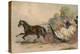 Horse and Carriage at Speed with a Lady at the Whip; Prostitution-English School-Premier Image Canvas