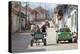 Horse and Cart and Vintage American Car on Cobbled Street in the Historic Centre of Trinidad-Lee Frost-Premier Image Canvas