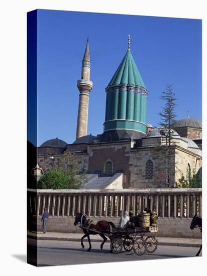 Horse and Cart Passes the Mevlana Tekke Museum, Konya, Anatolia, Turkey-Woolfitt Adam-Premier Image Canvas