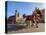 Horse Carriage with St. Mary Basilica in the background, Main Market Square, Cracow, Lesser Poland-Karol Kozlowski-Premier Image Canvas