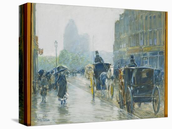 Horse Drawn Cabs, New York, 1891-Childe Hassam-Premier Image Canvas