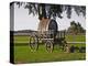 Horse Drawn Carriage Cart and Wooden Barrel, Bodega Juanico Familia Deicas Winery, Juanico-Per Karlsson-Premier Image Canvas