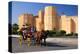 Horse drawn carriage ride in front of the Ribat in Monastir, Tunisia-null-Stretched Canvas